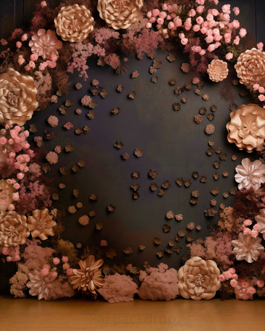 Autumnal Elegance Floral Cascade Theme Backdrop