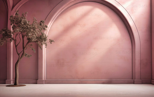 Blush Arboreal Arch Theme Backdrop