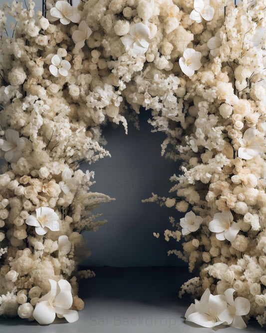 Celestial Floral Tunnel Theme Backdrop