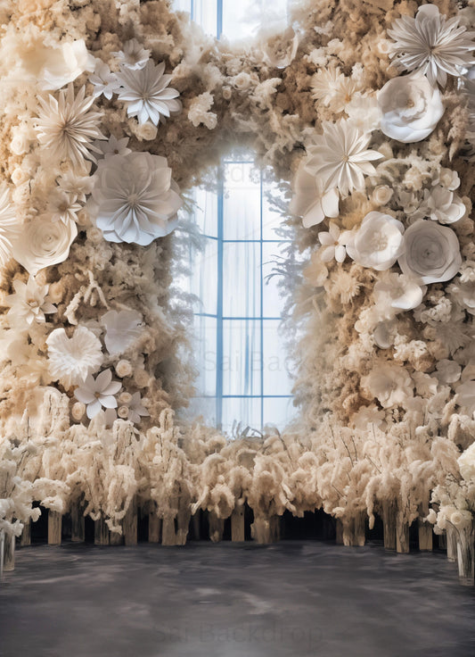 Ethereal Forest Flower Portal Theme Backdrop