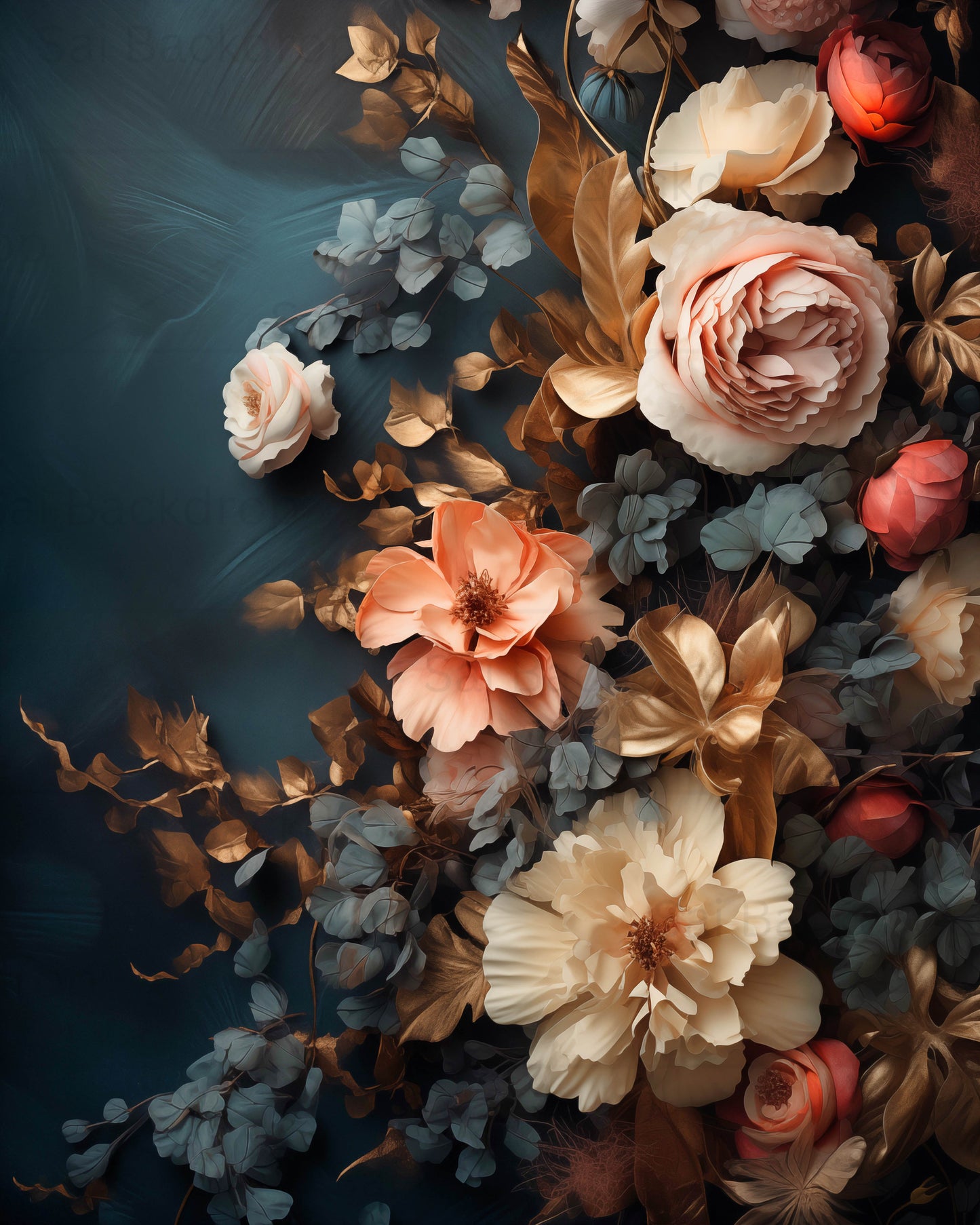 Floral Studio Set Backdrop