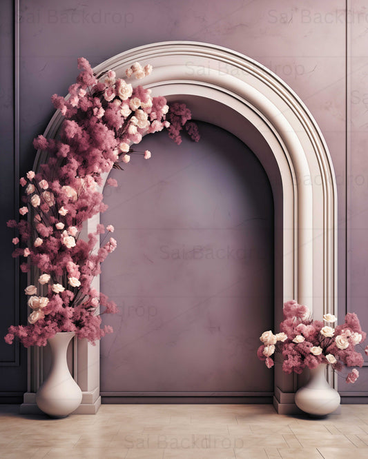 Mauve Whisper Archway Theme Backdrop