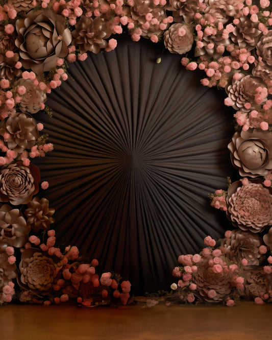 Radiant Bloom Vortex Theme Backdrop