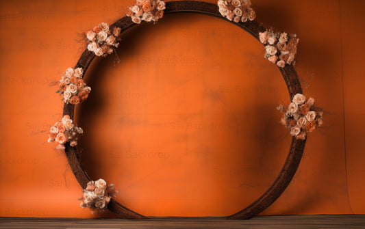 Sienna Blossom Orb Theme Backdrop