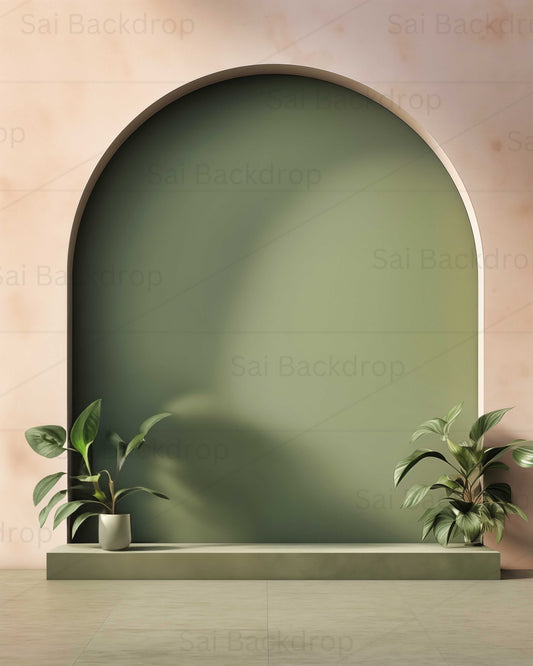 Verdant Serenity Nook Theme Backdrop