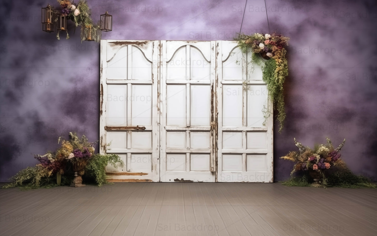 Purple Door Cake Smash Backdrop