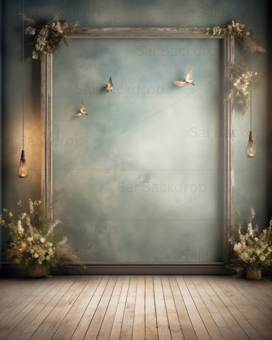 Vintage Dreamy Sky Maternity Studio Set Backdrop