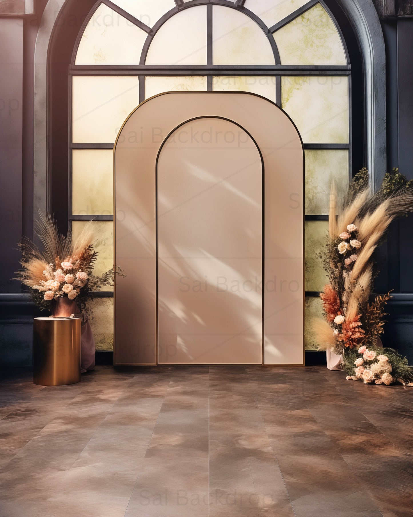 Living Room Art Arch Theme Backdrop