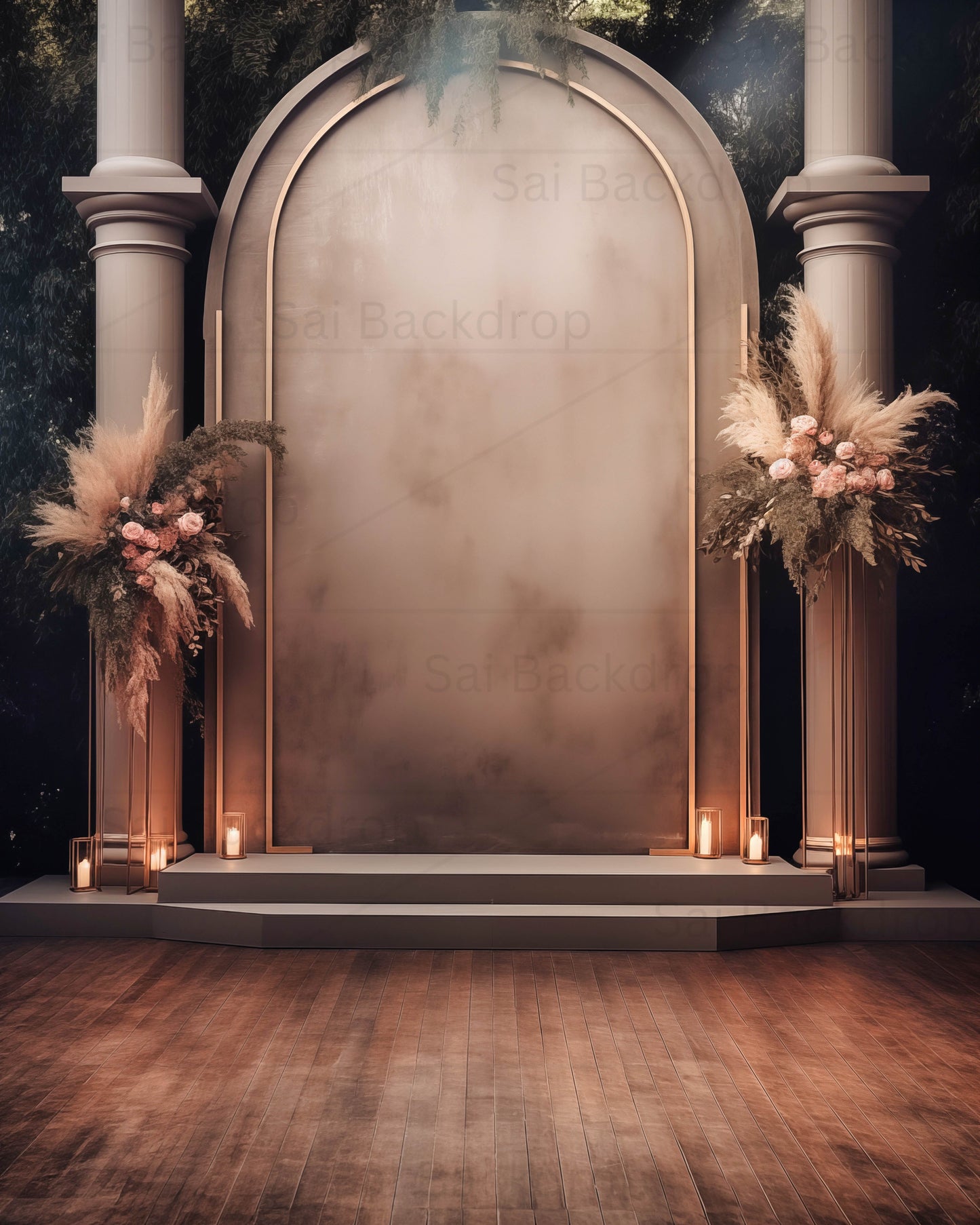 Wild Art Arch Theme Backdrop