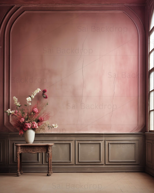 Pink wainscoting Backdrop