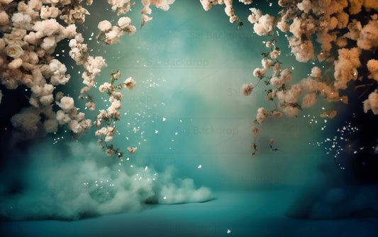 Azure Blossom Cloudscape Theme Backdrop