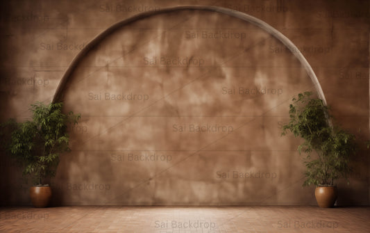 Botanical Crescent Haven - Digital Backdrop - With Personal and Commercial License for Businesses