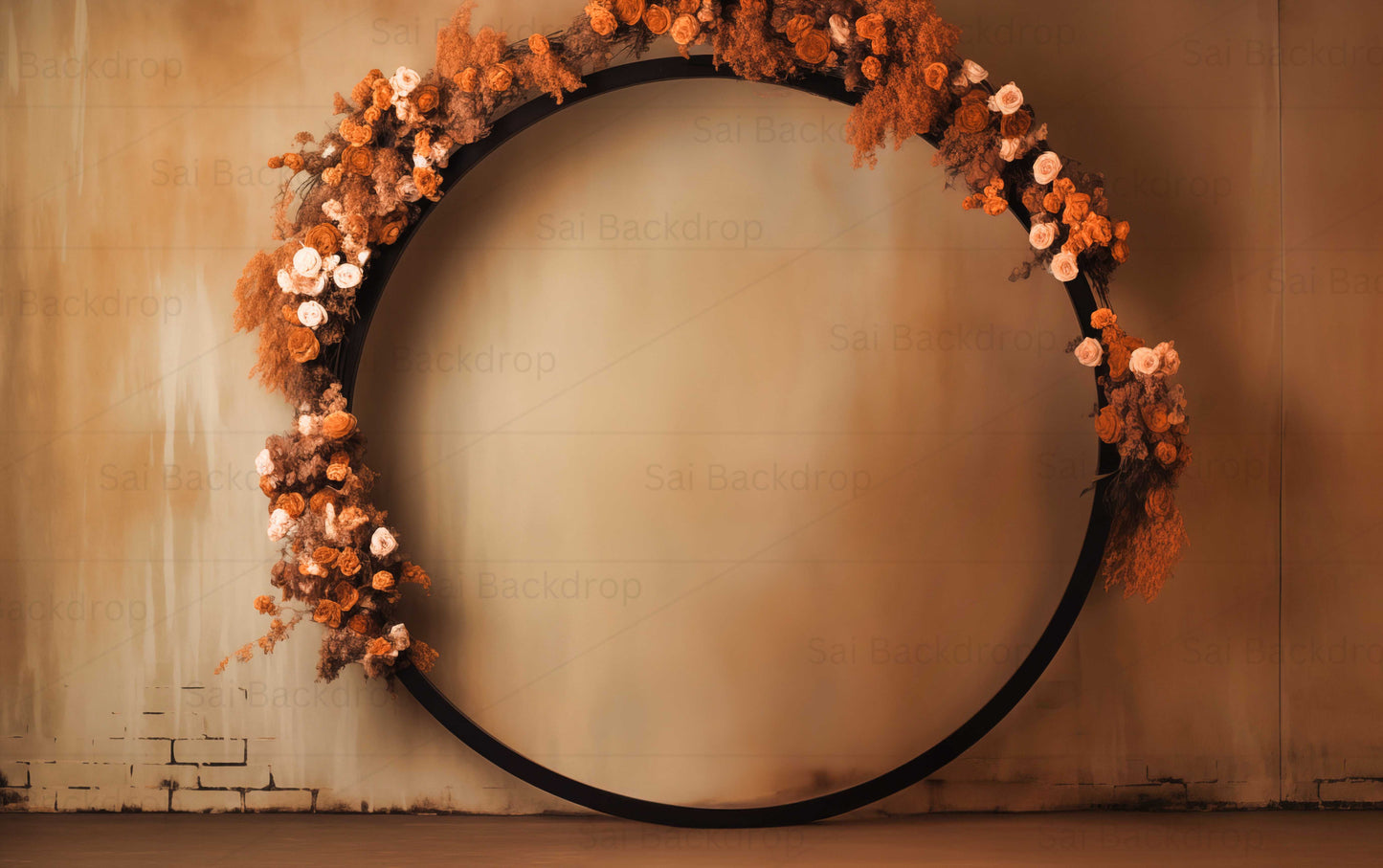 Caramel Blossom Sphere Theme Backdrop