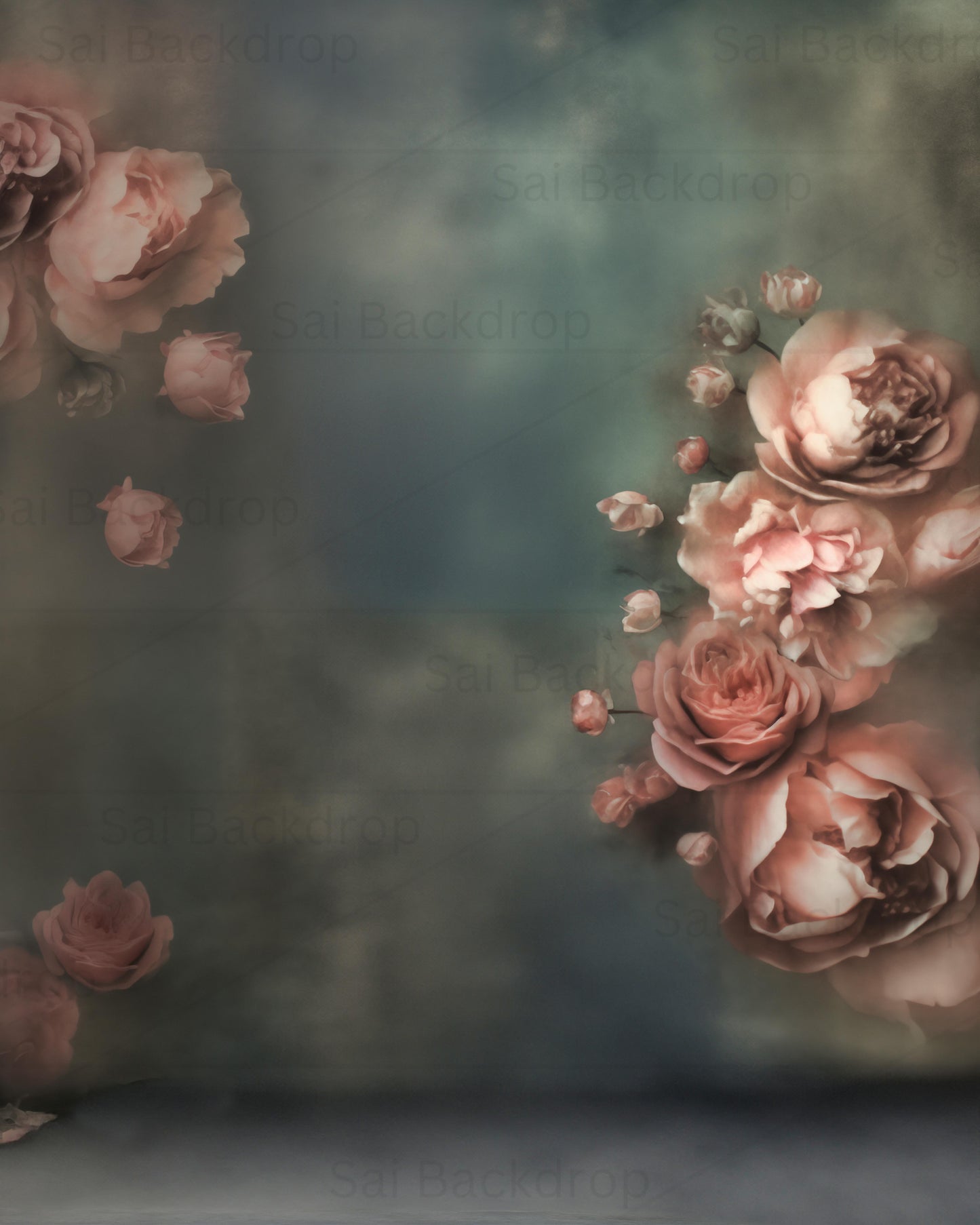 Dreamy Pastel Rose Cloud Theme Backdrop