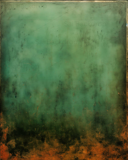 Emerald Patina Canvas Theme Backdrop