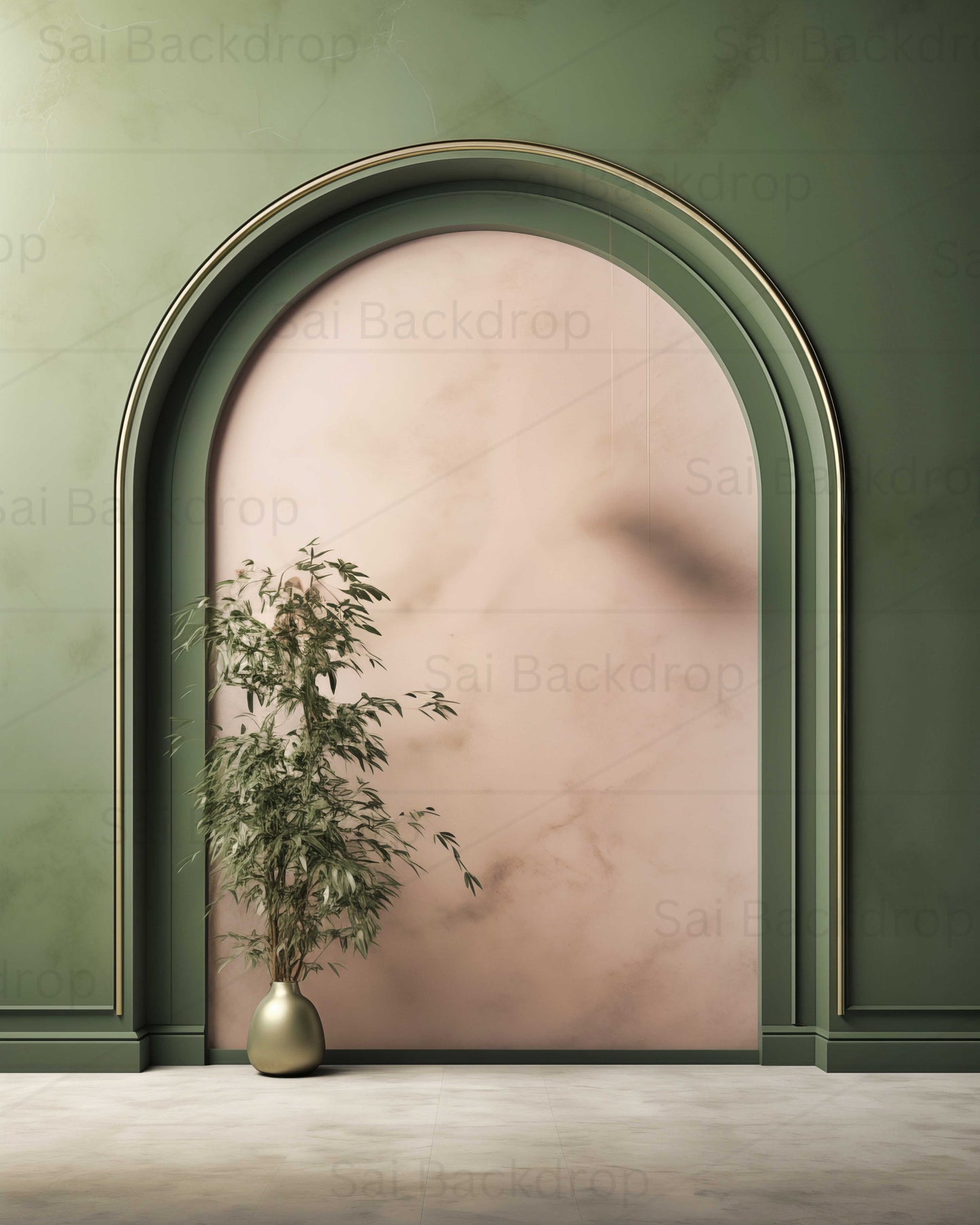 Verdant Archway Elegance Theme Backdrop