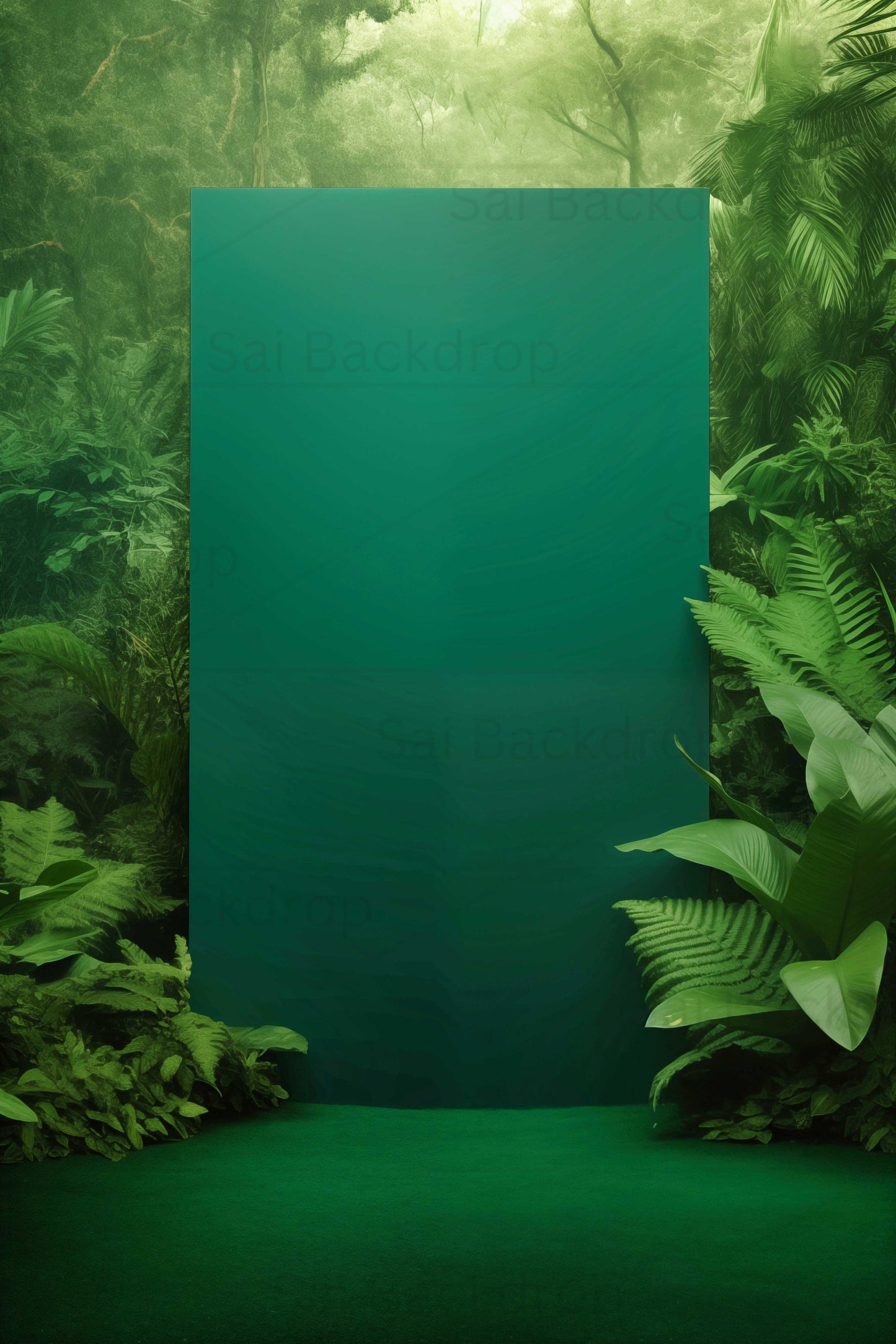 Verdant Jungle Hideaway Theme Backdrop