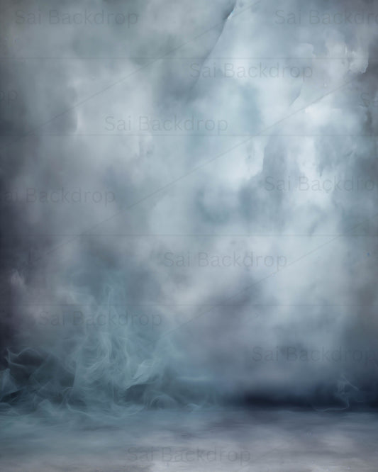Blue Abstract Smoky Backdrop