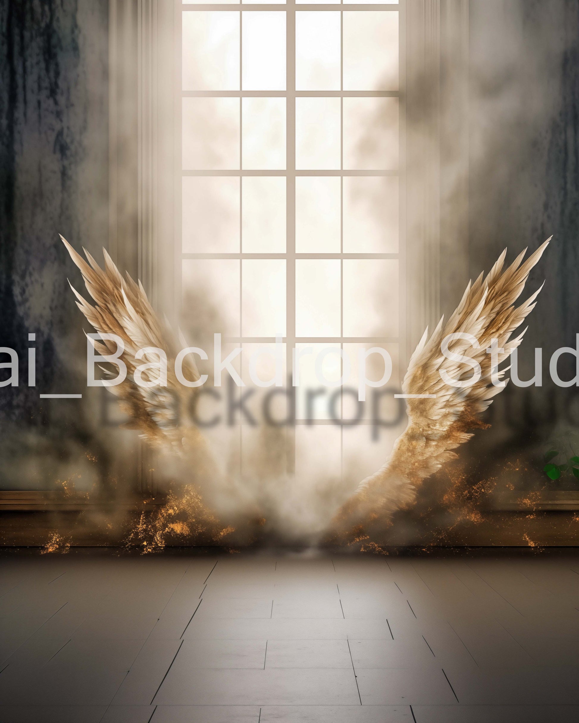 Angel Wings Set of 3 Digital Overlays, Maternity Backdrop Overlays, St